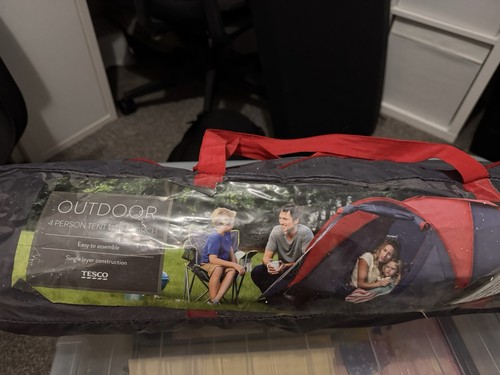 Man tent with - man, porch