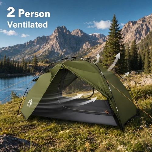 Night cat man tent - man, double