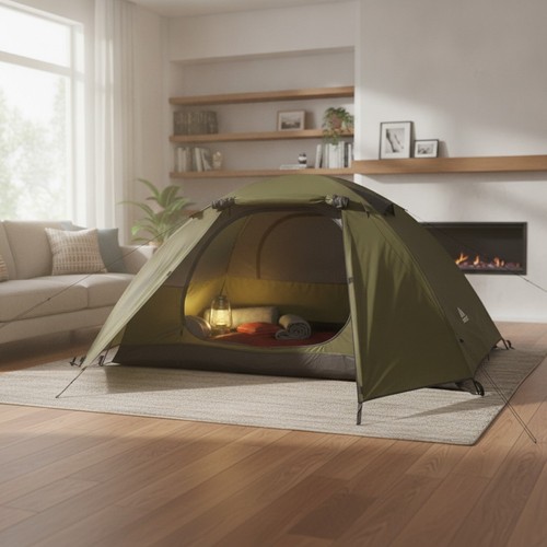 Tent man camping - man,