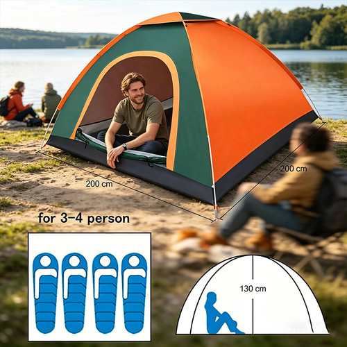 Man tent persons pop - 4,