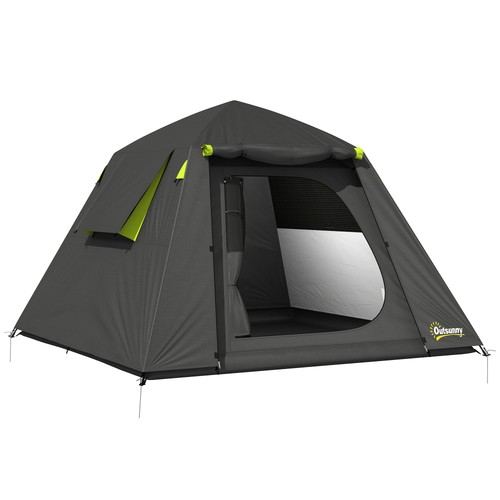 Outsunny man camping - man, tent